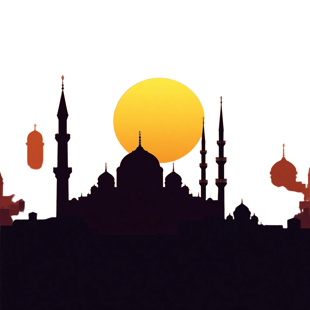 Sunset Over the Mosque